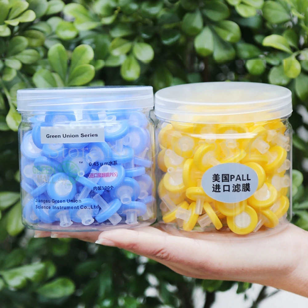 100pcs/lot Lab 13mm 25mm Disposable needle filter Aquo-system/Organic-system/PTFE 0.22/0.45um Millipore Membrane Syringe filter