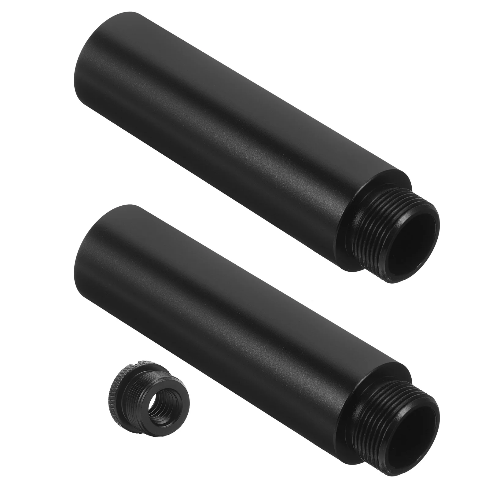 1세트 마이크 스탠드 연장 튜브 금속 마이크 어댑터 키트 스트리밍 녹음 노래용 간편 설치 마이크 연장