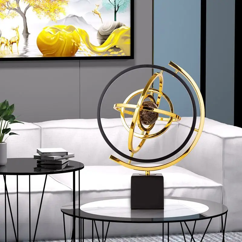 Globe: Luxury Living Room TV Cabinet Decoration, Office Wine Cabinet Decoration，Geography Teaching Equipment
