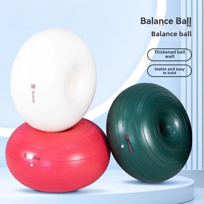 Donut Yoga Ball Thickened Explosion-proof Sports Postpartum Rehabilitation Training Apple Ball Pilates Fitness