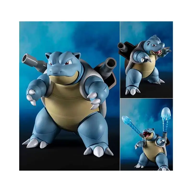 

Original BANDAI S.H.Figuarts Blastoise Arts Remix Pokemon In Stock Anime Figures Model Toys