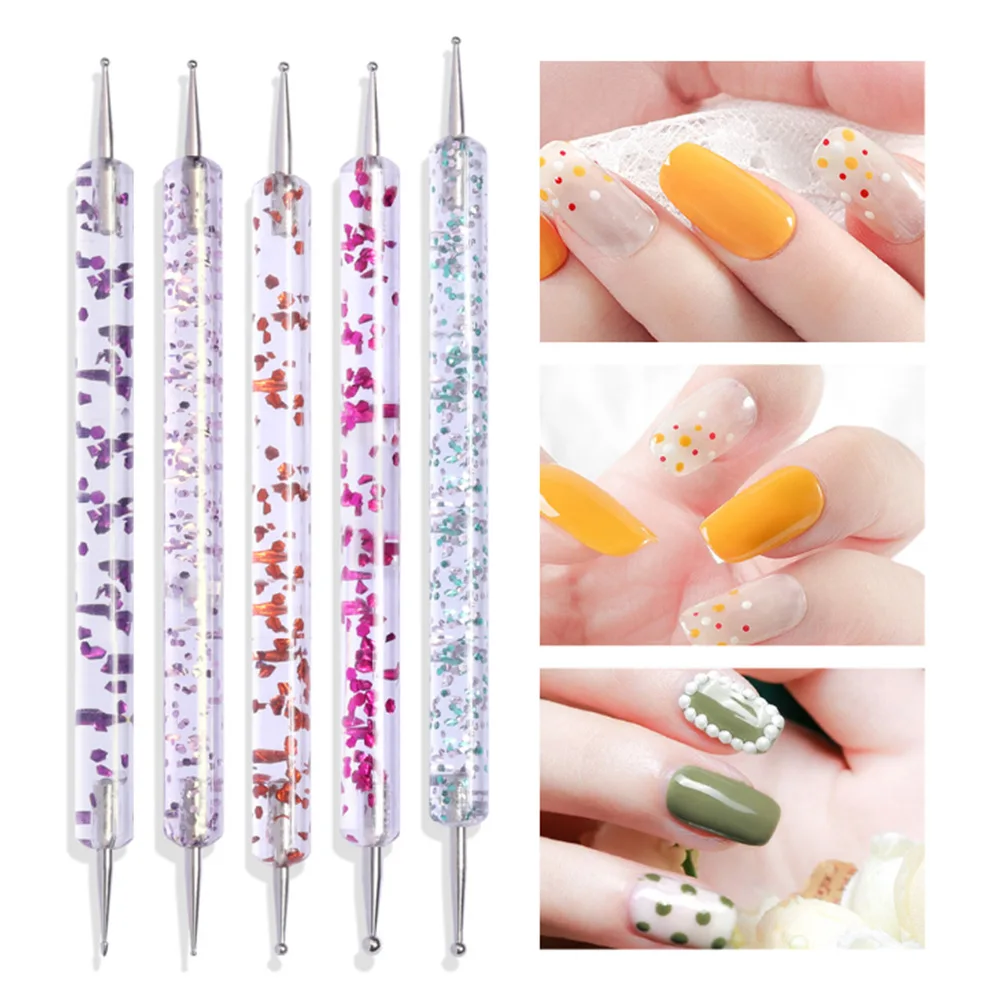 UV Gel Nail Art Brushes Dotting Drawing Painting Brush Set DIY Design Nail Art Supplies Tools Manicure Accessories Drawing Tips 3