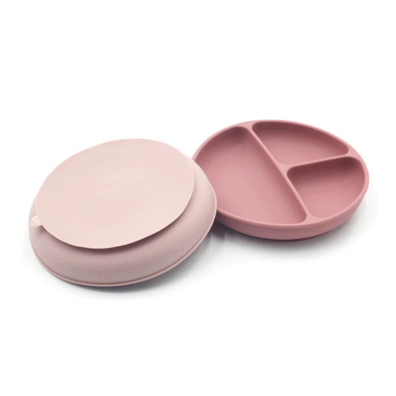 

Baby Silicone Dinner Plate Strong Suction Baby Feeding Tableware Children Food Training Plate Kids Dishes Baby Eating Dinnerware