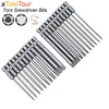 Torx Screwdriver Flat Head Tamper Proof Security Drill Bit Set for Electric Drill Magnetic Extension Adapter Star Hex Spline Bit 2