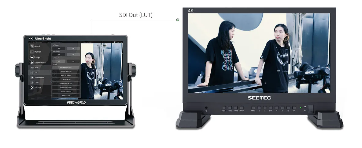 LUT11S 10.1'' 2000nit IPS Touch Screen 3DLUT 3G-SDI HDMI DSLR Camera Monitor Sui