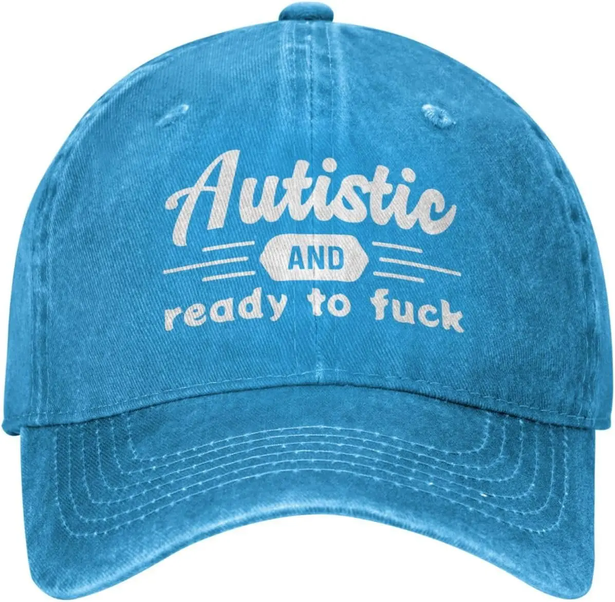 

Funny Hat Autistic and Ready to F k Hat for Women Baseball Cap Adjustable Hats