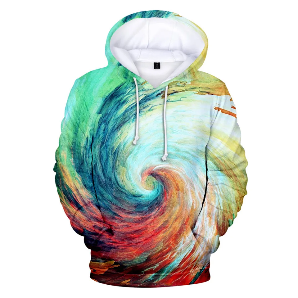 3D Printed Tie Dye Flashbacks Hoodie Women Men Colorful Psychedelic Hoodies Sweatshirt Girls Oversized Pullover Jacket Clothes