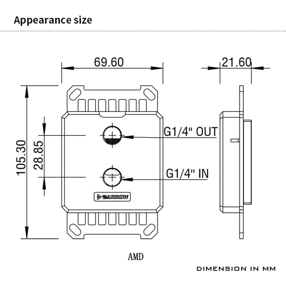 Barrow Cpu Water Block Uso para Intel Lga1150 1151 1700 1200 X99 Amd Am3 Am4 Soquete Am5 Placa Mãe 5v Cabeçalho Gnd Ltyk304i - Imagem 4