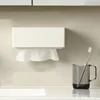 SHIMOYAMA Plastic Tissue Box Magnetic Suction Wall-mounted Toilet Paper Case Car Kitchen Home Desktop Napkin Storage Holder 2