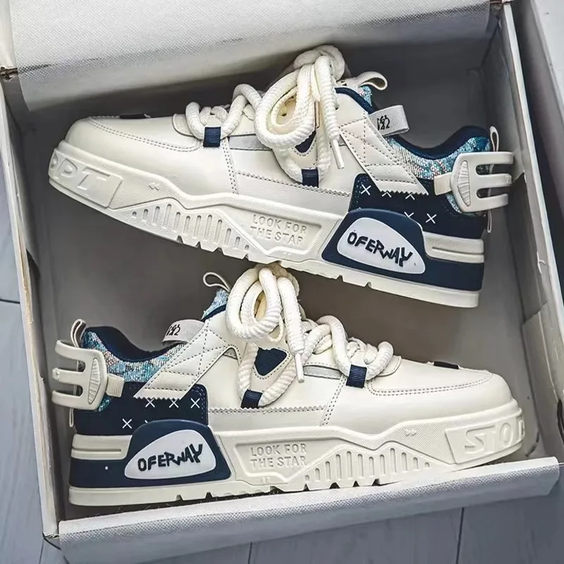 

Fashion Men Vulcanized Shoes Street Trend Sneakers for Men 2024SpringAutumn New Comfortable Platform Casual Shoe Tenis Masculino