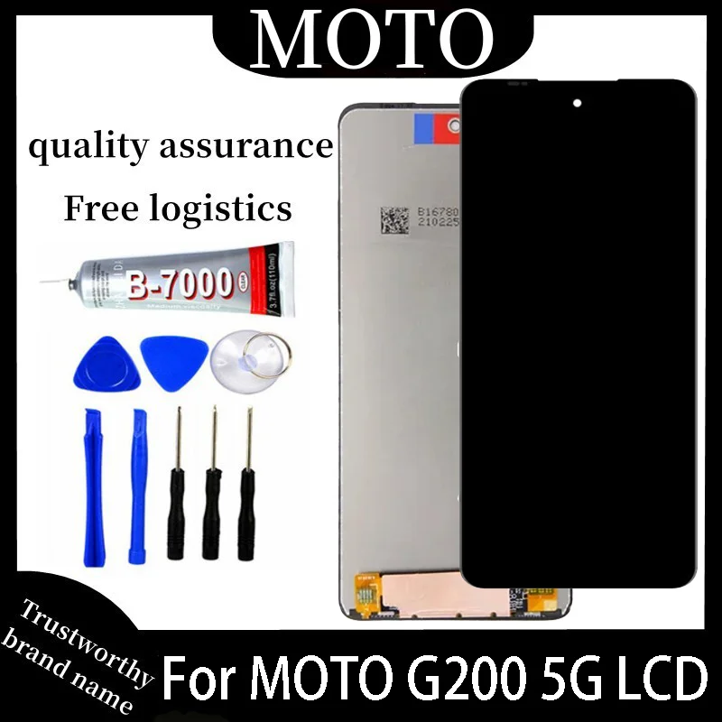 

6.8";Original For Motorola Moto G200 5G LCD Display G200 Touch Screen Digitizer For Moto Edge S30 display Edge (2021) With Tools