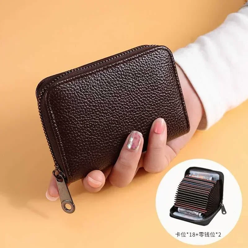 小物 DAILY COIN AND CARD HOLDER Caracol- Small Card wallet with coin purse- Black - The Loop