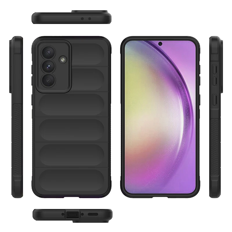 Shockproof Shield Phone Case with TPU Frame and Flannel Lining Cover