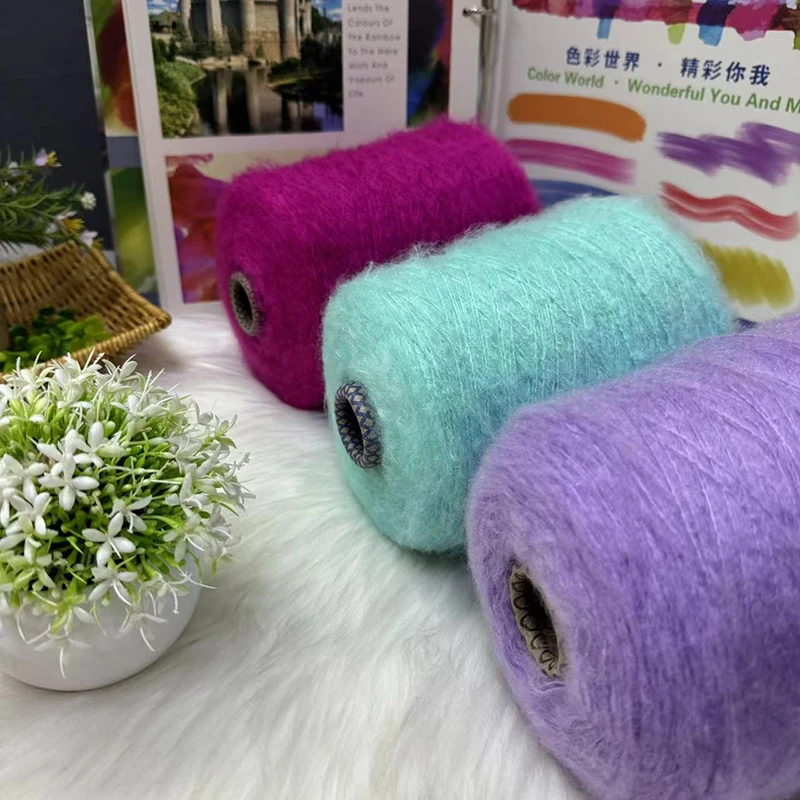 1 Regiment Of 500 Grams Of Ultra-Soft Mohair Wool Close To The Body Without Sticking Hand-Knitted Scarves Sweater Yarn 3