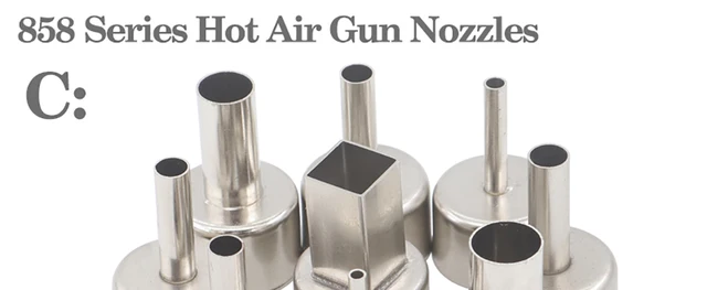 Kit 8 Ugelli Per Pistola Termica - Acciaio Inox Per Stazione Aria Calda - Foto 12