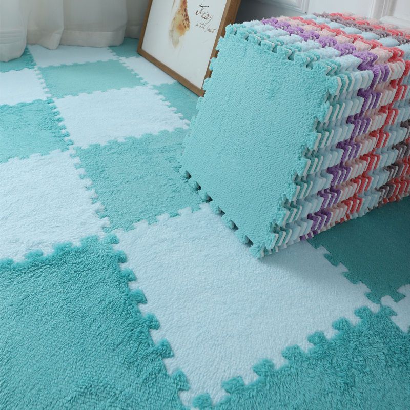EVA Crawling Mat Stitching Suede Floor Mat Baby Play Mat Home Fashion Living Room Bedroom Puzzle Foam Carpet 30*30*1cm