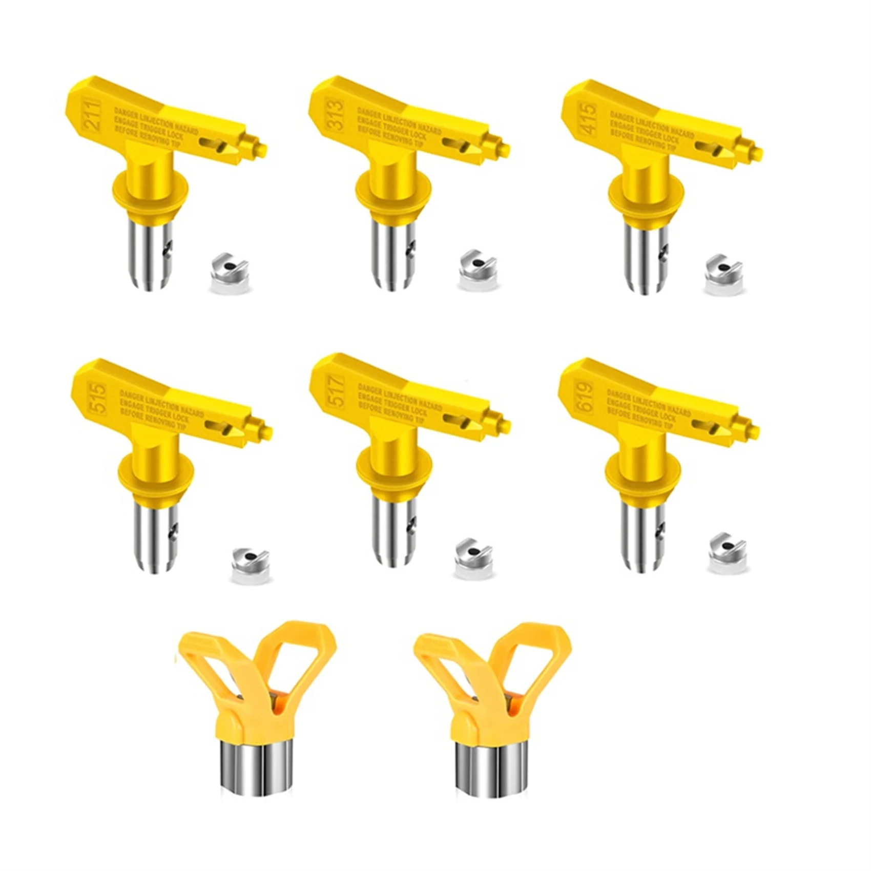 

Airless Paint Nozzles Set,Reversible Spray Tips Airless Paint Sprayer Nozzle Tips Airless Sprayer Spraying Parts