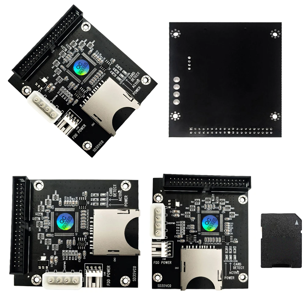 High-Speed SD Card to IDE Adapter 3.5 Inch Support Hot Swapping Compatible with DOS Linux Windows XP for Data Transfer