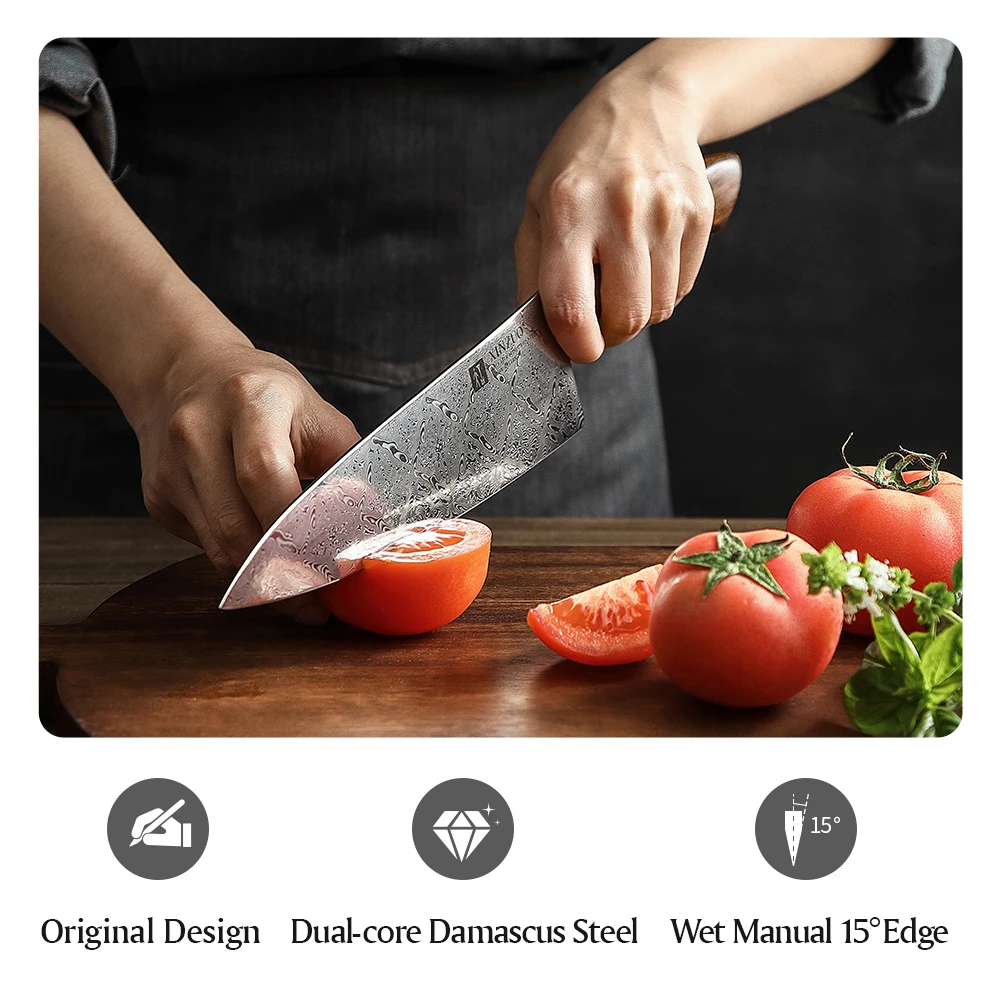XINZUO 8.5" inch Chef's Knife chef knife Original 110 Layers of Dual-core Damascus Steel Kitchen Knife Stainless Steel Tool Gyuto Knives