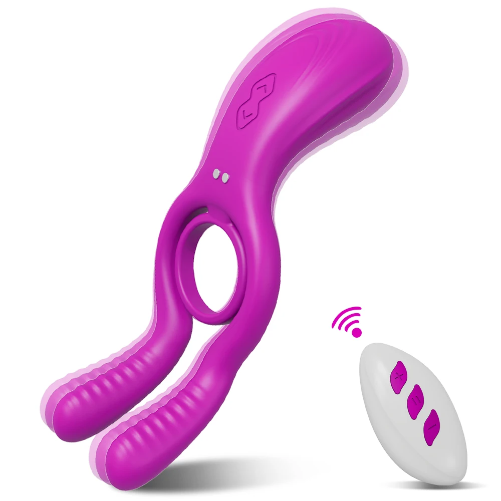 Vibrating Men Ring For Couples With Clitoris Stimulator Device_voghion.com