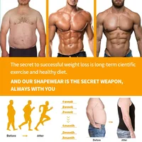 Hommes minceur corps Shaper Shapewear Abs ventre Compression chemise pour cacher la gynécologie Moobs entraînement débardeurs sous-vêtements 6