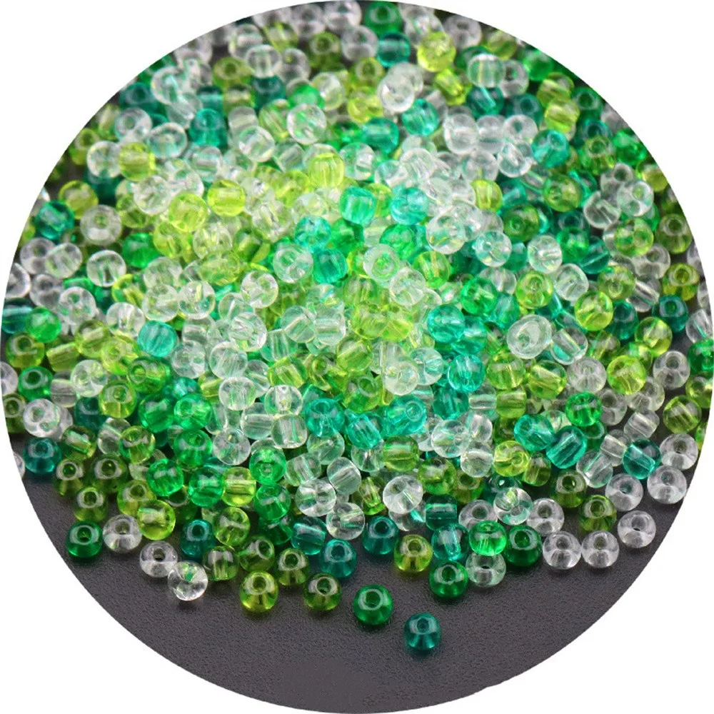 Vibrant Oling Transparent Glass Seed Beads for DIY Jewelry and Accessories