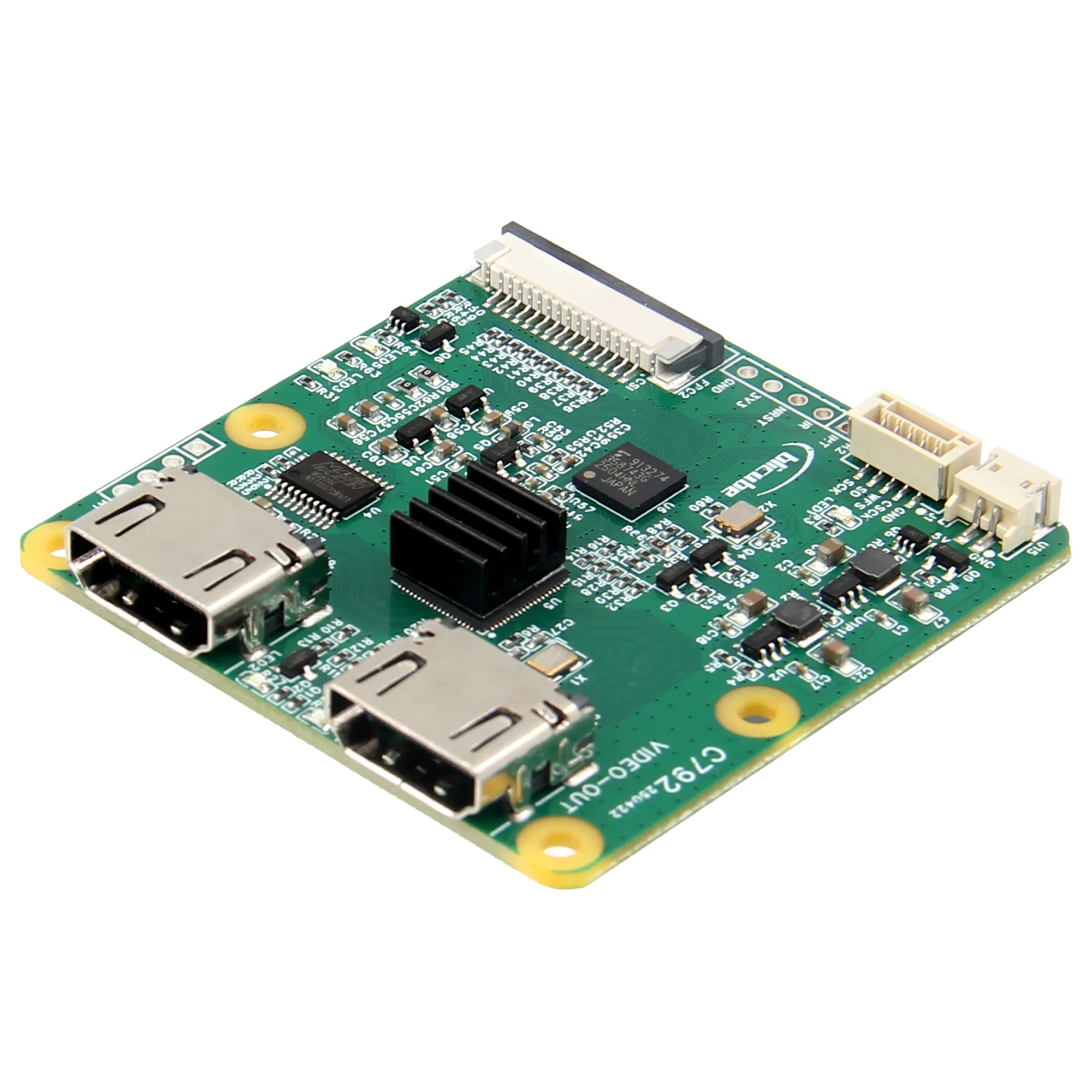 HDMI ���� �ƿ��� �ִ� Geekworm C792 HDMI-CSI-2 ��ȯ�� ����� Raspberry Pi 5B/4B//3B/Zero/CM5/CM�� I2S ����� ����� �����մϴ�.