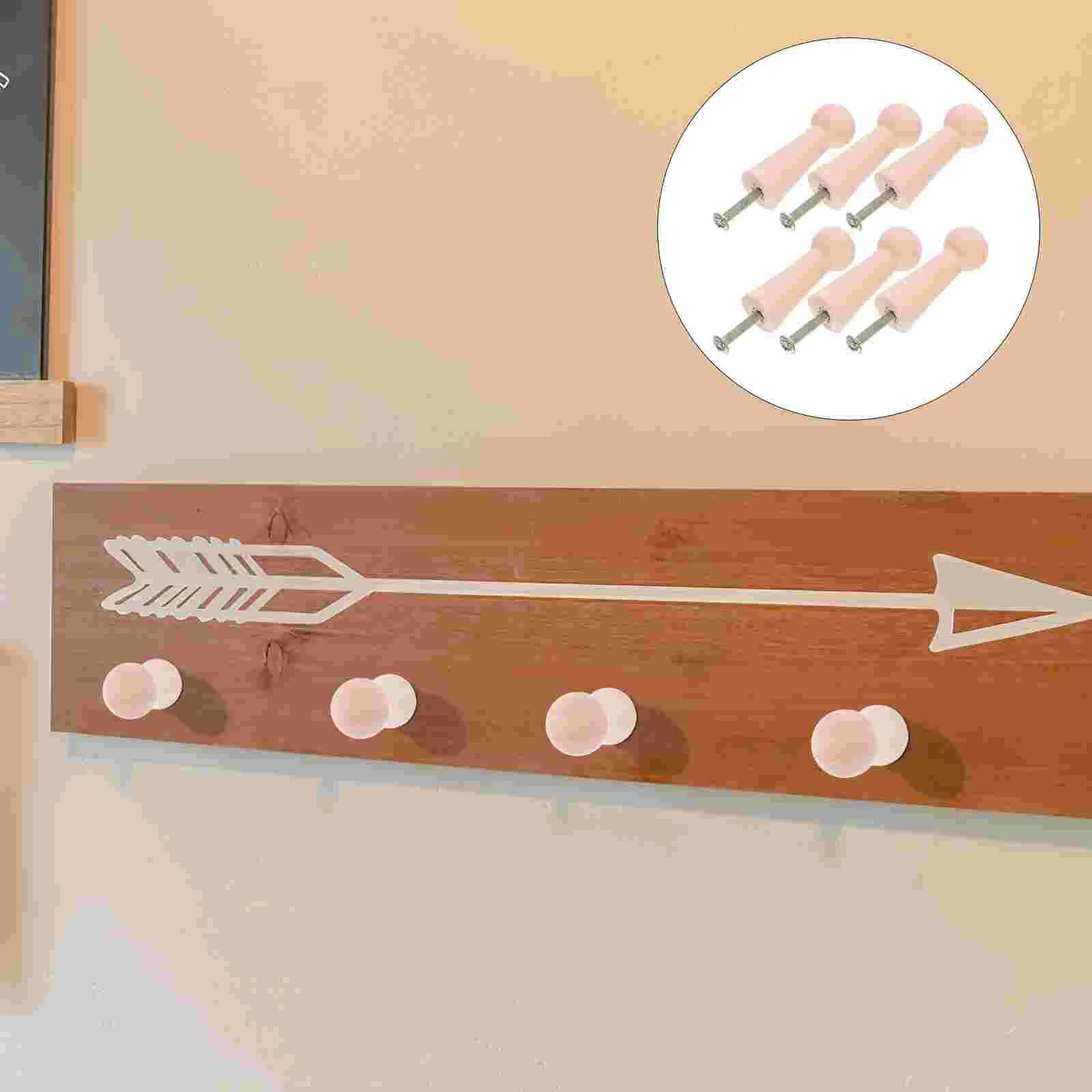 

10 Pcs Towel Hanger Clothes Livingroom Wall Hook Ordinary Rustic Hat Hooks Hanging Wooden Key Mini Pegs Coat