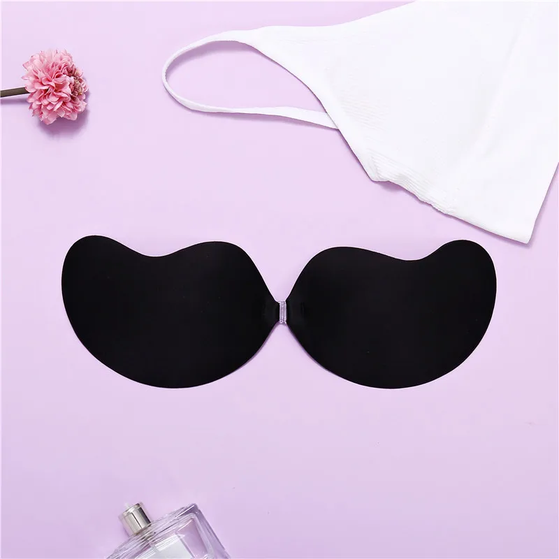 Women's Nipple Stickers 1PC Solid Invisible Reusable Self Adhesive Silicone Bras Stickers Bra Nipple Covers Accessorie