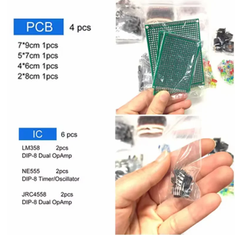 รูปสินค้า ชุดอิเล็กทรอนิกส์ครบเซต DIY สำหรับงานซ่อมและประกอบ