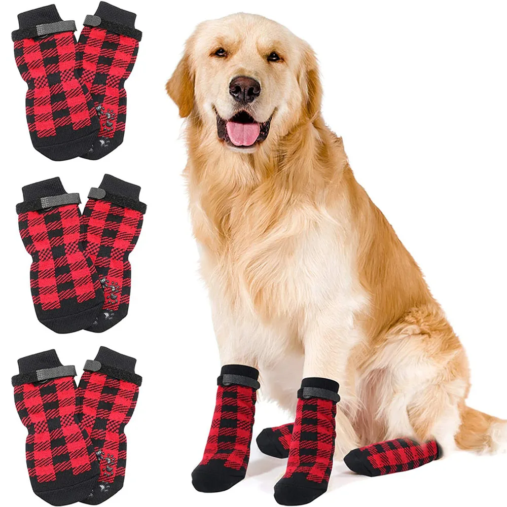 Chaussette Neige Chaussette Photo Chien Lot Chaussettes De Noël
