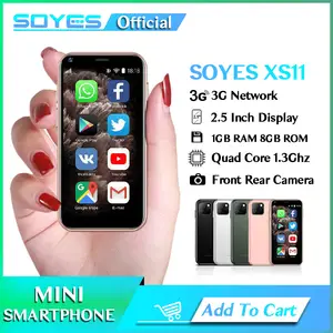 Mini Smartphone SOYES XS11 for Kid Unlocked 3G Small Smart Phone 2.5Inch  Portable Hotspot WiFi Bluetooth Camera Gift for Stundents Backup Tiny