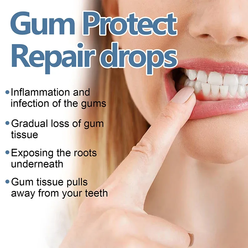 Gingival Care Drops Relieve Oral Cleaning Whitening Rapid Repair Essence Allergic Caries Alleviate Damage Professional Nursing gum repair drops teeth whitening essence teeth whitening product teeth health product