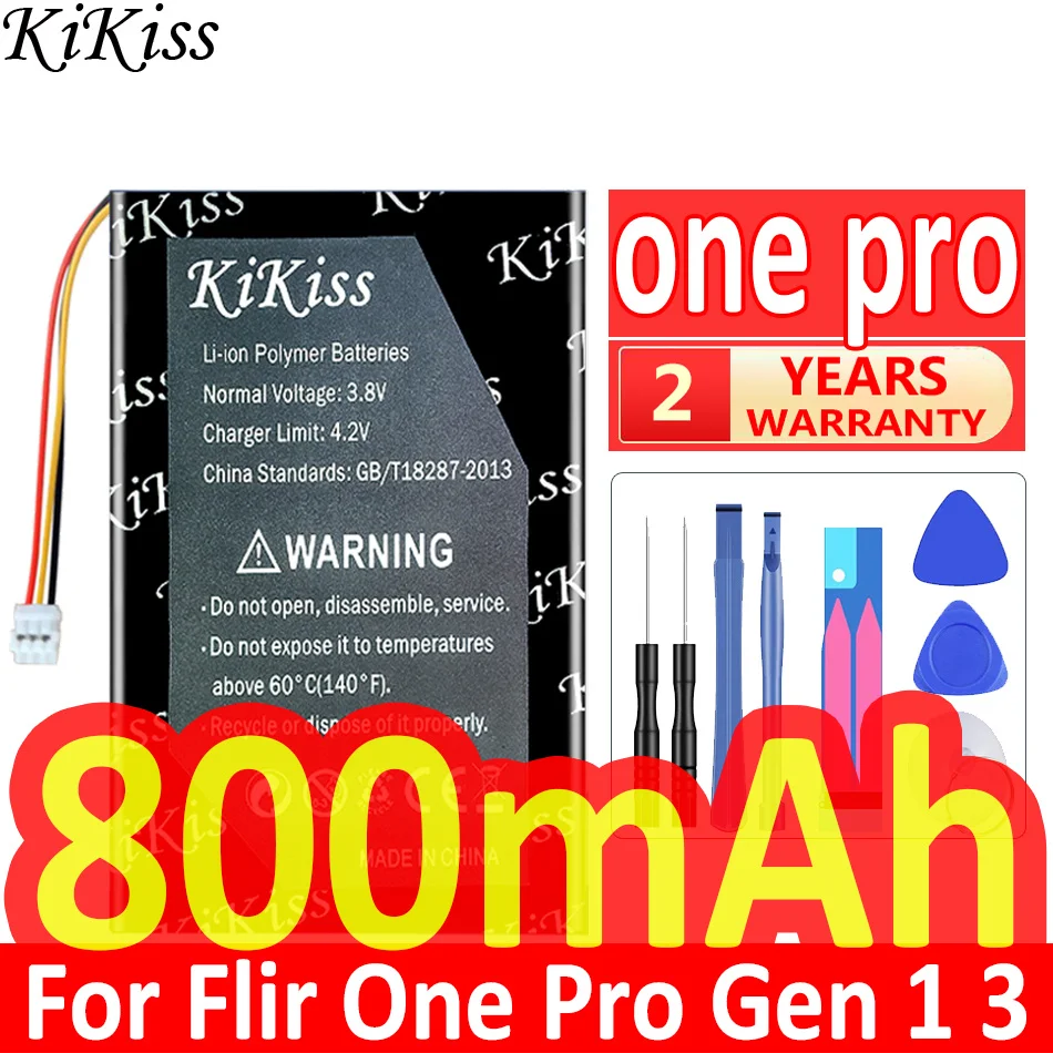 Batteria Potente Kikiss Da 800Mah Per Termocamera Flir One Pro Gen 1 3