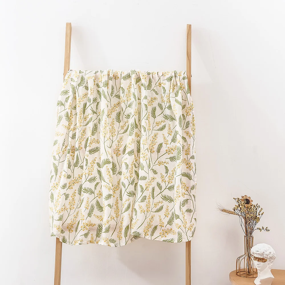Kangobaby #My Soft Life# Bamboo Cotton Baby Muslin Swaddle Blanket Newborn Wrap Cute Infant Quilt Stroller Cover Nursing Towel 6