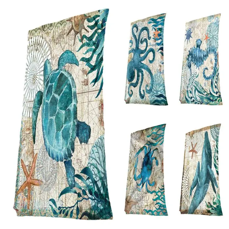 

Пляжное полотенце, впитывающее полотенце для взрослых, портативное мягкое банное полотенце с принтом для серфинга и плавания