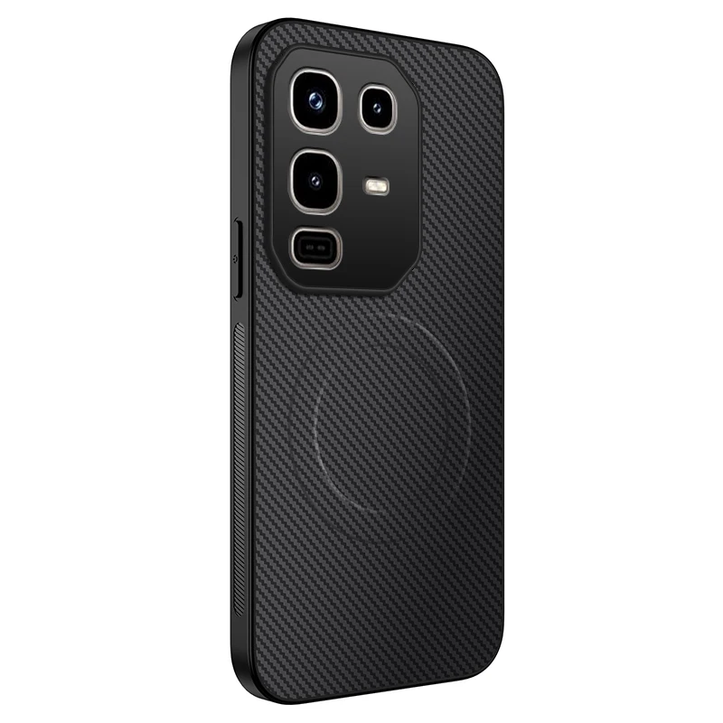 Carbon Fiber Slim Magnetic Shockproof Case with Camera Protection
