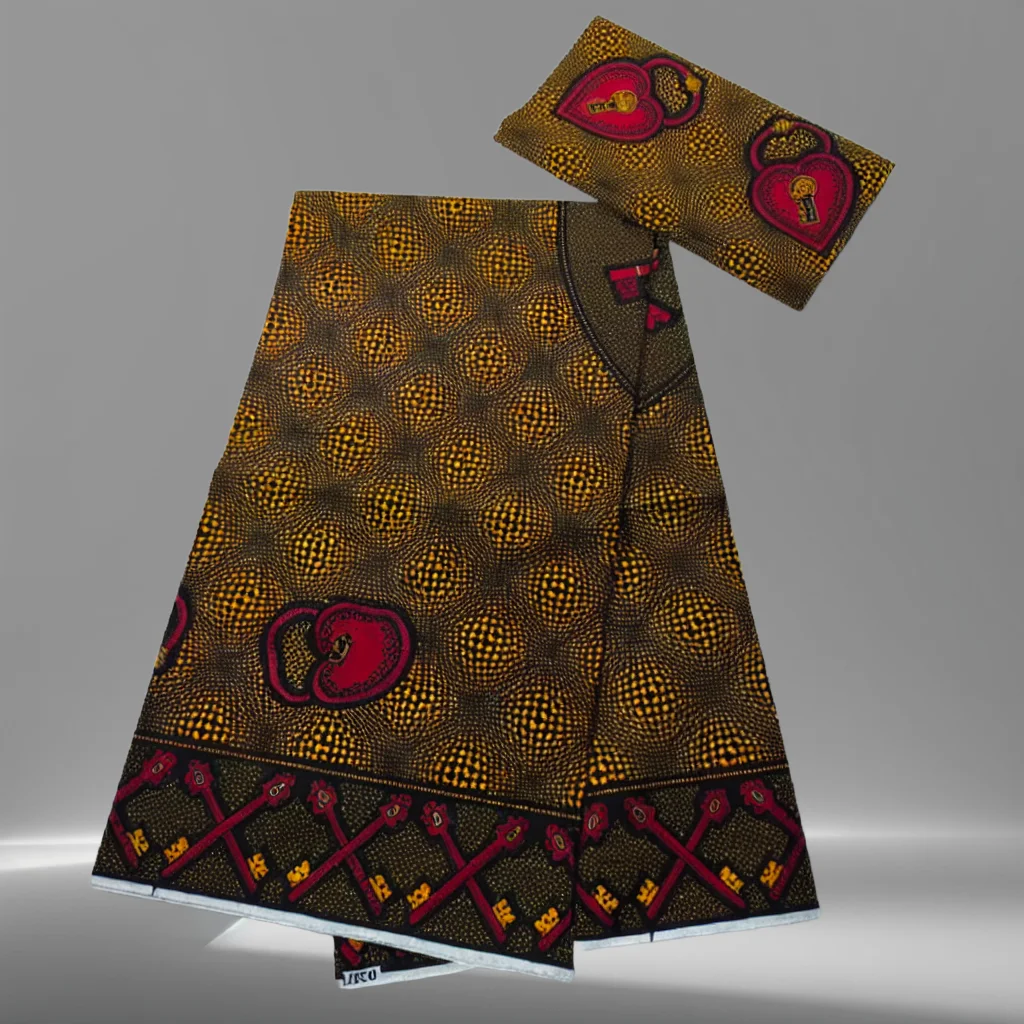 100% Cotton African Wax Printed Fabric Ankara Wax Fabric for DIY Crafts Quilting Clothing 6