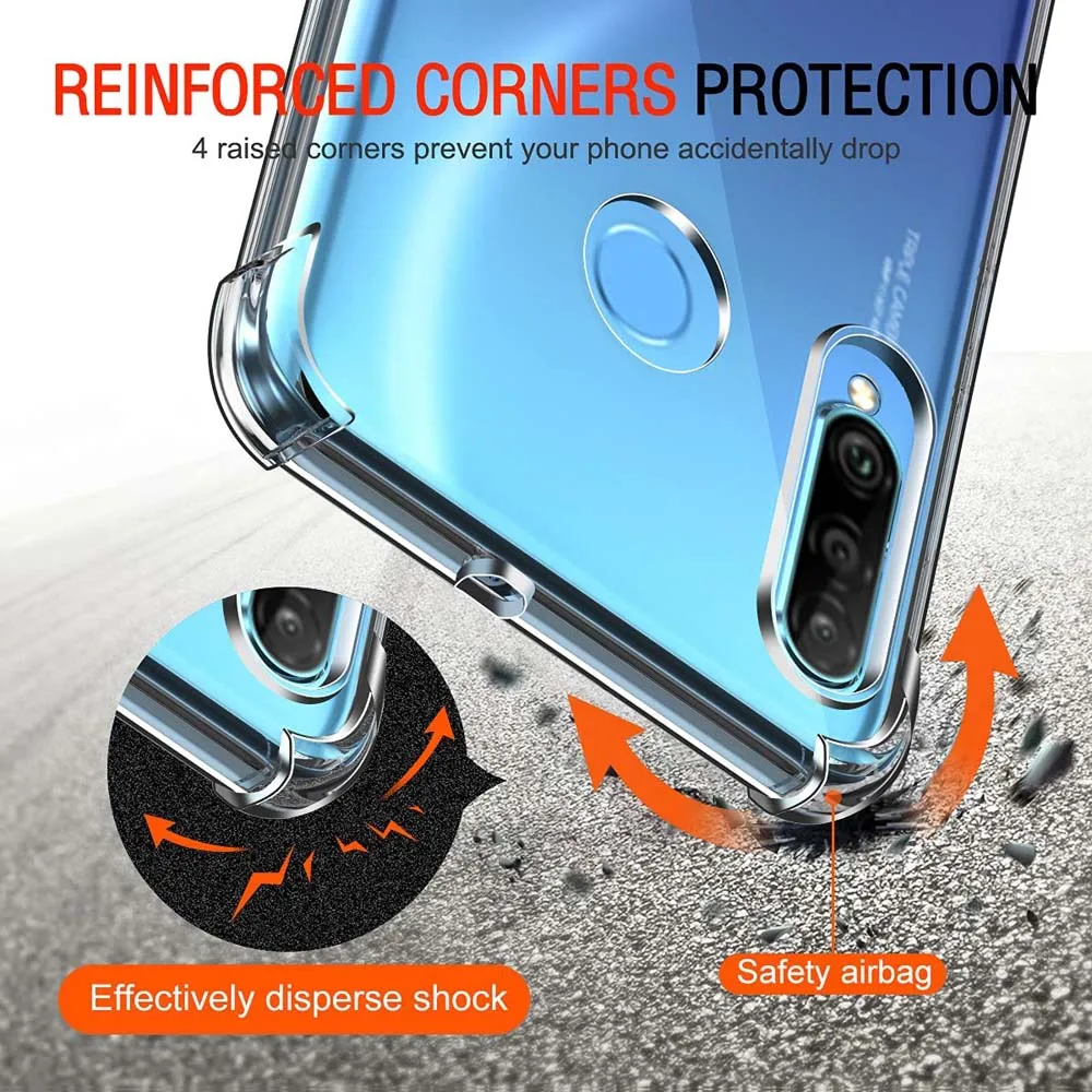 Фото Прозрачный чехол для телефона Huawei P30 Lite P30 Pro P20 Pro P20 Lite противоударный чехол для Huawei P20 P30 чехол №3