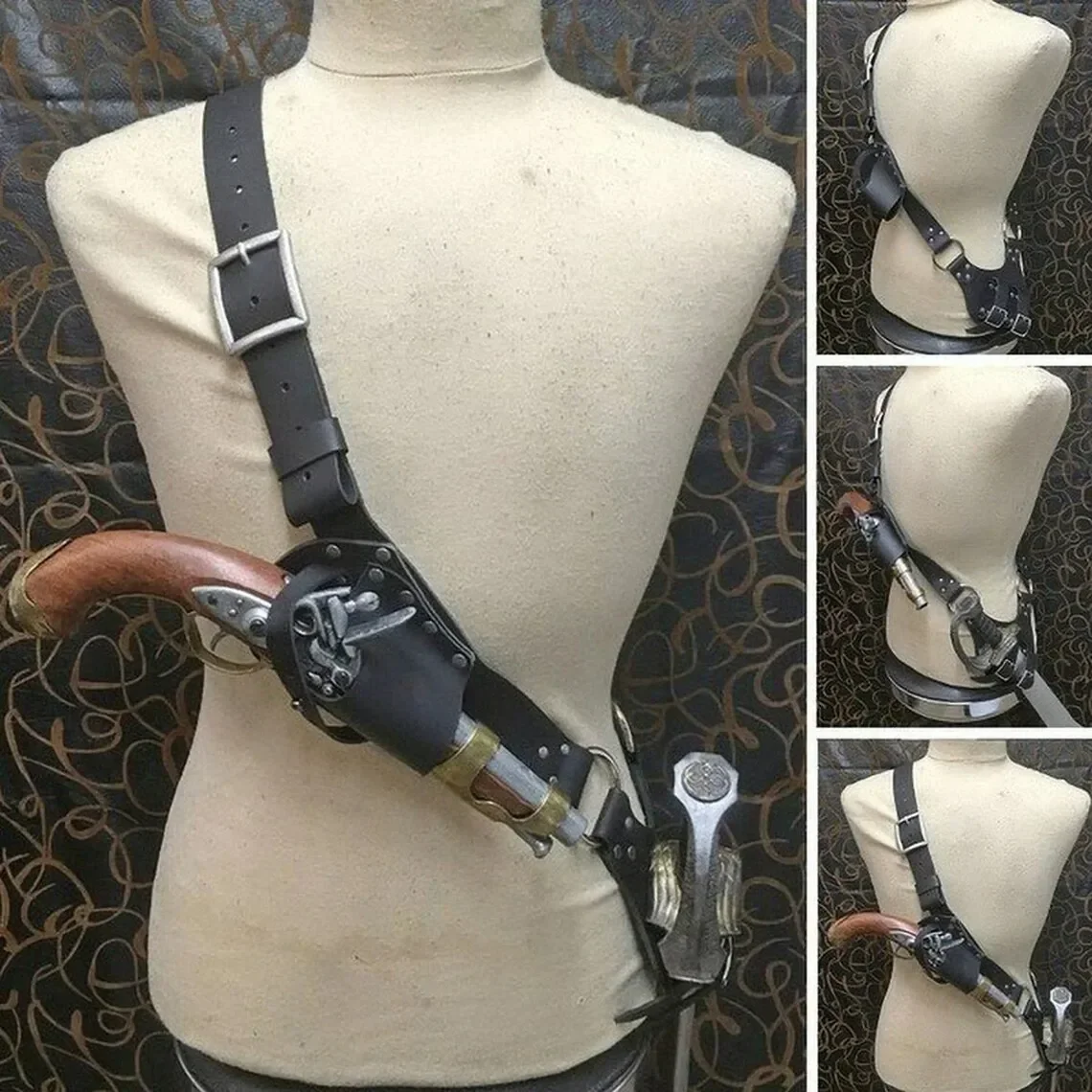 European and American Retro Medieval Gun Holster Sword Holster Belt Strap Legend of Zelda Jotaro Cosplay Sword Holder sword holder sheath