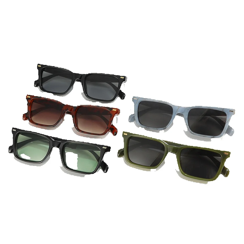Lunettes de soleil carrées simples et polyvalentes pour hommes et femmes, nouvelle mode, exquises_voghion.com