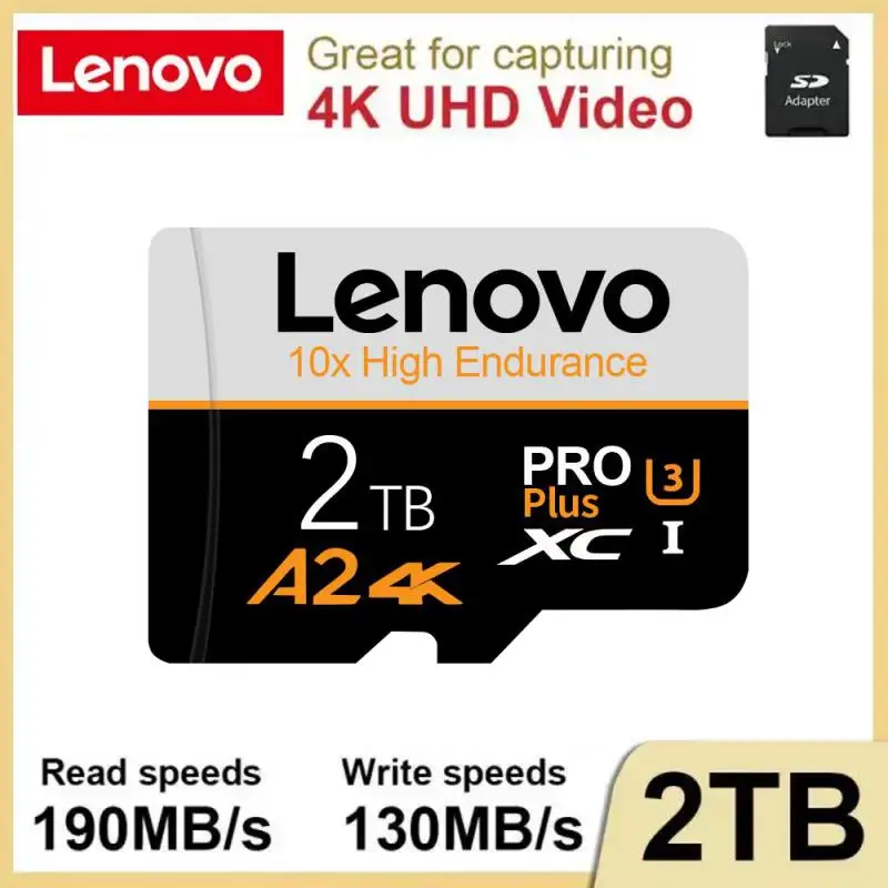 Lenovo 2Tb Sd Memory Card 128Gb Sd/Tf Flash Card Mini Sd Card Uhs-1 Flash Memory Card Con Adattatore Gratuito Per Nintendo 64 Game