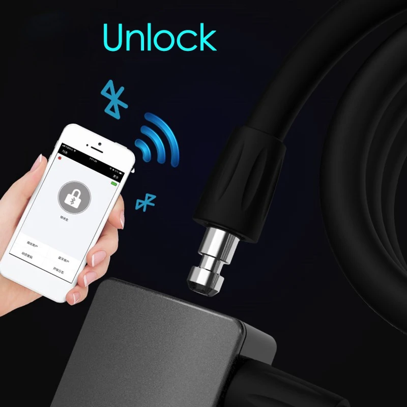 Bicycle Lock,Intelligent Fingerprint Steel Ring Lock For E-Bike /Folding Bike Fingerprint Motorcycle Locks