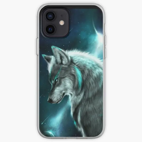 Space Black Angry Wolf Iphone Custodia Rigida Per Telefono Personalizzabile Per Iphone X Xs Xr Max 6 6S 7 8 Plus 11 12 13 14 Pro Max Mini