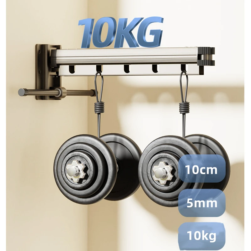 Folding Clothesline Aluminum Wall Retractable Clothes Horse Perforated Installation Balcony Laundry Dryer With Hanging Pole 15 Folding Clothesline Aluminum Wall Retractable Clothes Horse Perforated Installation Balcony Laundry Dryer With Hanging Pole 7