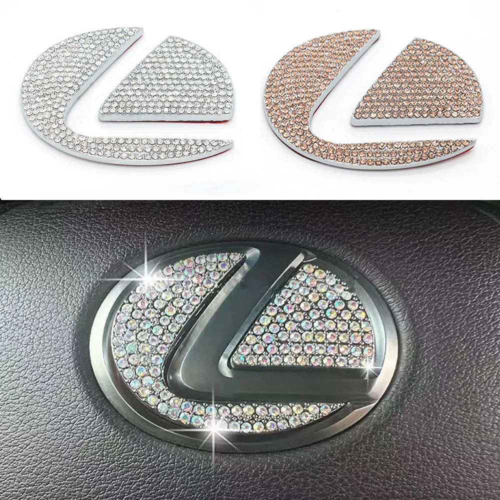 Bling Car Volante Diamond Emblem Decalcomania Sticker Per Lexus Is400 Rx300 Rx330 Is220D Rx350 Is460 Es Nx Rx Is Ct Lx Gs Rc