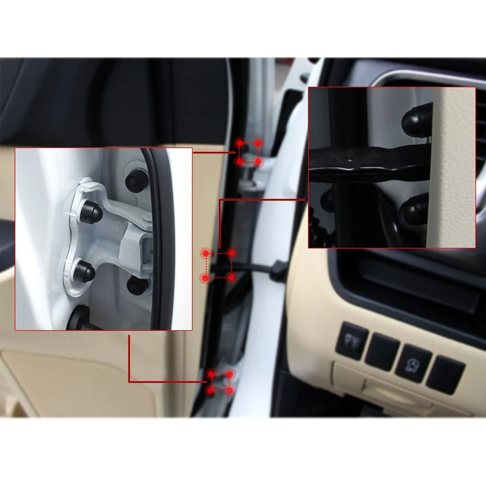10Pcs/Set M8 M10 Bolt Nut Dome Protection Caps Covers Plastic Black Exposed Hexagon Door Protective Cap For Most Cars bolt nut covers