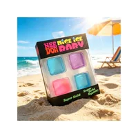 Jouets anti-stress Needoh Teenie Nice Ice Cube Fidget Toys, lot de 4 mini, jouets moelleux à récupération lente, pour les cadeaux de fête 6