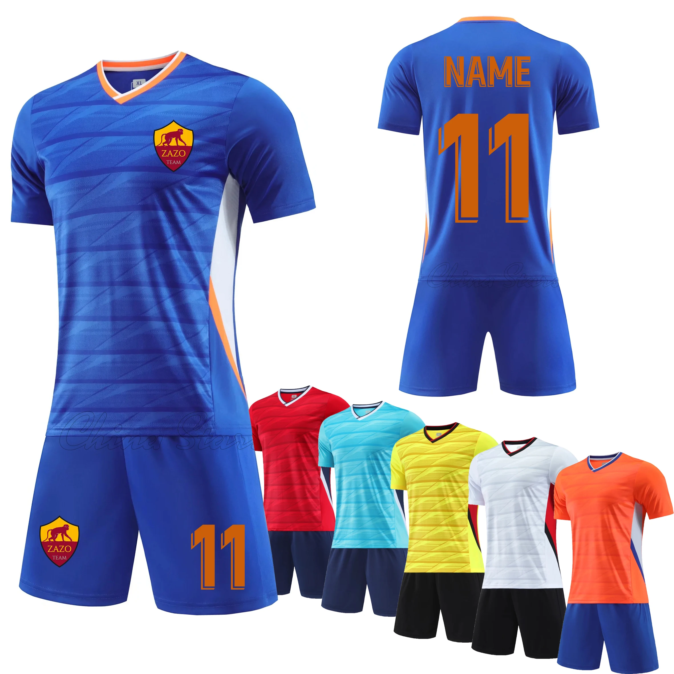 Kids Adult Survetement Football Kits Men Soccer Jersey Sets Football Kits Children Futbol