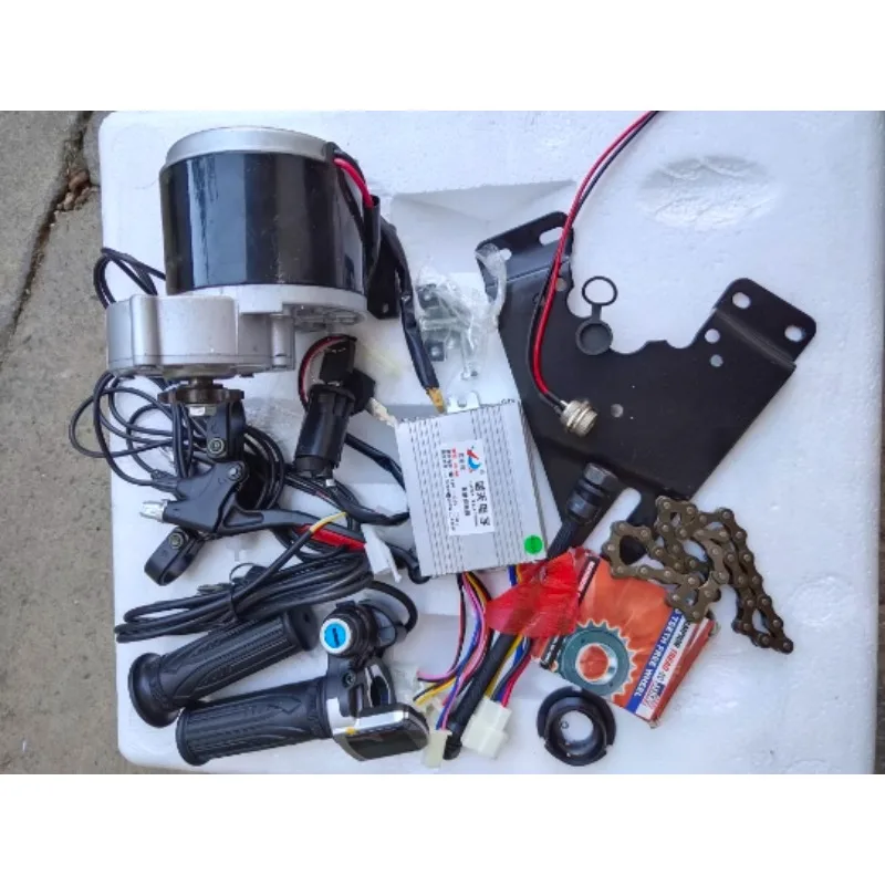 전자 자전거, 화물 Trike, 산악 자전거 및 DIY 통근 업그레이드용 YFF 250W-350W 브러시드 기어 모터 변환 키트 24V/36V